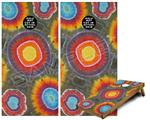 Cornhole Game Board Vinyl Skin Wrap Kit - Premium Laminated - Tie Dye Circles 100 fits 24x48 game boards (GAMEBOARDS NOT INCLUDED)