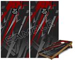 Cornhole Game Board Vinyl Skin Wrap Kit - Premium Laminated - Baja 0014 Red Dark fits 24x48 game boards (GAMEBOARDS NOT INCLUDED)