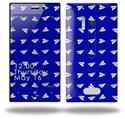 Paper Planes Royal Blue - Decal Style Skin (fits Nokia Lumia 928)