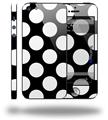 Kearas Polka Dots White On Black - Decal Style Vinyl Skin (fits Apple Original iPhone 5, NOT the iPhone 5C or 5S)