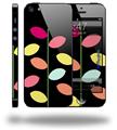 Plain Leaves On Black - Decal Style Vinyl Skin (fits Apple Original iPhone 5, NOT the iPhone 5C or 5S)