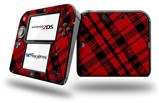 Red Plaid - Decal Style Vinyl Skin fits Nintendo 2DS - 2DS NOT INCLUDED