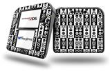 Skull And Crossbones Pattern Bw - Decal Style Vinyl Skin fits Nintendo 2DS - 2DS NOT INCLUDED