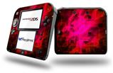 Cubic Shards Red - Decal Style Vinyl Skin fits Nintendo 2DS - 2DS NOT INCLUDED
