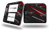 Baja 0014 Red Dark - Decal Style Vinyl Skin fits Nintendo 2DS - 2DS NOT INCLUDED