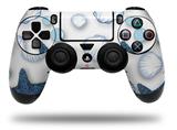 WraptorSkinz Skin compatible with Sony PS4 Dualshock Controller PlayStation 4 Original Slim and Pro Starfish and Sea Shells White (CONTROLLER NOT INCLUDED)