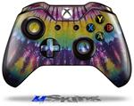 Decal Skin Wrap fits Microsoft XBOX One Wireless Controller Tie Dye Purple Gears