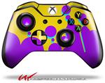 Decal Skin Wrap fits Microsoft XBOX One Wireless Controller Drip Purple Yellow Teal