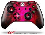 Decal Skin Wrap fits Microsoft XBOX One Wireless Controller Cubic Shards Red