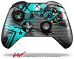 Decal Skin Wrap fits Microsoft XBOX One Wireless Controller Baja 0032 Neon Teal