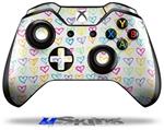 Decal Skin Wrap fits Microsoft XBOX One Wireless Controller Kearas Hearts White