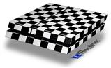 Vinyl Decal Skin Wrap compatible with Sony PlayStation 4 Original Console Checkers White (PS4 NOT INCLUDED)