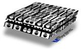 Vinyl Decal Skin Wrap compatible with Sony PlayStation 4 Original Console Skull And Crossbones Pattern Bw (PS4 NOT INCLUDED)