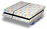 Vinyl Decal Skin Wrap compatible with Sony PlayStation 4 Original Console Kearas Hearts White (PS4 NOT INCLUDED)