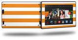 Psycho Stripes Orange and White - Decal Style Skin fits 2013 Amazon Kindle Fire HD 7 inch