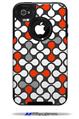 Locknodes 05 Red - Decal Style Vinyl Skin fits Otterbox Commuter iPhone4/4s Case (CASE SOLD SEPARATELY)
