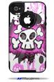 Cartoon Skull Pink - Decal Style Vinyl Skin fits Otterbox Commuter iPhone4/4s Case (CASE SOLD SEPARATELY)