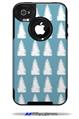 Winter Trees Blue - Decal Style Vinyl Skin fits Otterbox Commuter iPhone4/4s Case (CASE SOLD SEPARATELY)
