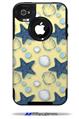 Starfish and Sea Shells Yellow Sunshine - Decal Style Vinyl Skin fits Otterbox Commuter iPhone4/4s Case (CASE SOLD SEPARATELY)