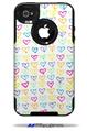 Kearas Hearts White - Decal Style Vinyl Skin fits Otterbox Commuter iPhone4/4s Case (CASE SOLD SEPARATELY)