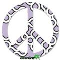 Locknodes 03 Lavender - Peace Sign Car Window Decal 6 x 6 inches