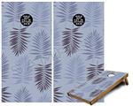 Cornhole Game Board Vinyl Skin Wrap Kit - Palms 01 Purple On Purple fits 24x48 game boards (GAMEBOARDS NOT INCLUDED)