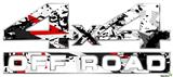 Baja 0018 Red - 4x4 Decal Bolted 13x5.5 (2 Decal Set)