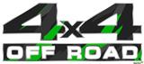 Jagged Camo Green - 4x4 Decal Bolted 13x5.5 (2 Decal Set)