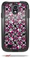Splatter Girly Skull Pink - Decal Style Vinyl Skin fits Otterbox Commuter Case for Samsung Galaxy S4 (CASE SOLD SEPARATELY)