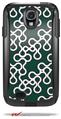 Locknodes 03 Hunter Green - Decal Style Vinyl Skin fits Otterbox Commuter Case for Samsung Galaxy S4 (CASE SOLD SEPARATELY)
