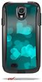 Bokeh Hearts Neon Teal - Decal Style Vinyl Skin fits Otterbox Commuter Case for Samsung Galaxy S4 (CASE SOLD SEPARATELY)