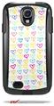 Kearas Hearts White - Decal Style Vinyl Skin fits Otterbox Commuter Case for Samsung Galaxy S4 (CASE SOLD SEPARATELY)