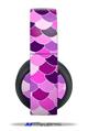 Vinyl Decal Skin Wrap compatible with Original Sony PlayStation 4 Gold Wireless Headphones Scales Pink Purple (PS4 HEADPHONES  NOT INCLUDED)