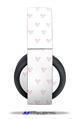 Vinyl Decal Skin Wrap compatible with Original Sony PlayStation 4 Gold Wireless Headphones Hearts Pink (PS4 HEADPHONES  NOT INCLUDED)