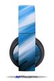 Vinyl Decal Skin Wrap compatible with Original Sony PlayStation 4 Gold Wireless Headphones Paint Blend Blue (PS4 HEADPHONES  NOT INCLUDED)