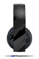 Vinyl Decal Skin Wrap compatible with Original Sony PlayStation 4 Gold Wireless Headphones Jagged Camo Black (PS4 HEADPHONES  NOT INCLUDED)