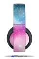 Vinyl Decal Skin Wrap compatible with Original Sony PlayStation 4 Gold Wireless Headphones Dynamic Pink Galaxy (PS4 HEADPHONES NOT INCLUDED)
