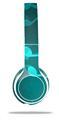 Skin Decal Wrap compatible with Beats Solo 2 WIRED Headphones Bokeh Music Neon Teal (HEADPHONES NOT INCLUDED)