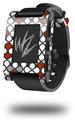 Locknodes 05 Red Dark - Decal Style Skin fits original Pebble Smart Watch (WATCH SOLD SEPARATELY)