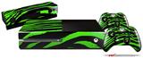 Zebra Green - Holiday Bundle Decal Style Skin fits XBOX One Console Original, Kinect and 2 Controllers (XBOX SYSTEM NOT INCLUDED)