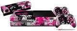 Scene Girl Skull - Holiday Bundle Decal Style Skin fits XBOX One Console Original, Kinect and 2 Controllers (XBOX SYSTEM NOT INCLUDED)