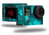 Bokeh Hearts Neon Teal - Decal Style Skin fits GoPro Hero 4 Silver Camera (GOPRO SOLD SEPARATELY)
