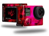 Cubic Shards Red - Decal Style Skin fits GoPro Hero 4 Silver Camera (GOPRO SOLD SEPARATELY)