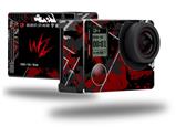 Baja 0003 Red Dark - Decal Style Skin fits GoPro Hero 4 Silver Camera (GOPRO SOLD SEPARATELY)