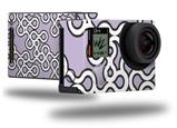 Locknodes 03 Lavender - Decal Style Skin fits GoPro Hero 4 Black Camera (GOPRO SOLD SEPARATELY)