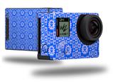 Gothic Punk Pattern Blue - Decal Style Skin fits GoPro Hero 4 Black Camera (GOPRO SOLD SEPARATELY)