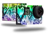 Scene Kid Sketches Rainbow - Decal Style Skin fits GoPro Hero 4 Black Camera (GOPRO SOLD SEPARATELY)