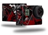 Baja 0003 Red Dark - Decal Style Skin fits GoPro Hero 4 Black Camera (GOPRO SOLD SEPARATELY)