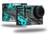 Baja 0032 Neon Teal - Decal Style Skin fits GoPro Hero 4 Black Camera (GOPRO SOLD SEPARATELY)