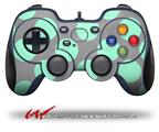 Kearas Polka Dots Mint And Gray - Decal Style Skin fits Logitech F310 Gamepad Controller (CONTROLLER SOLD SEPARATELY)
